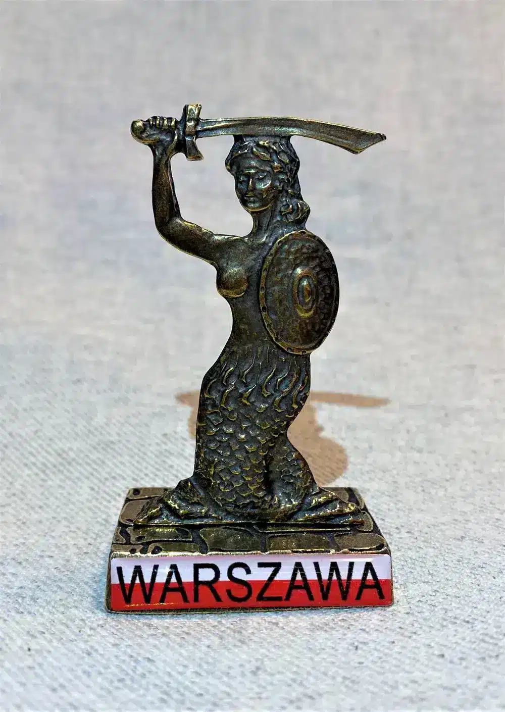 Metalowa Syrenka Warszawska - upominek