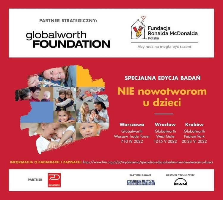 Specjalna edycja badań “NIE nowotworom u dzieci” 7-10 kwietnia Warszawa Specjalna edycja badań NIE nowotworom u dzieci