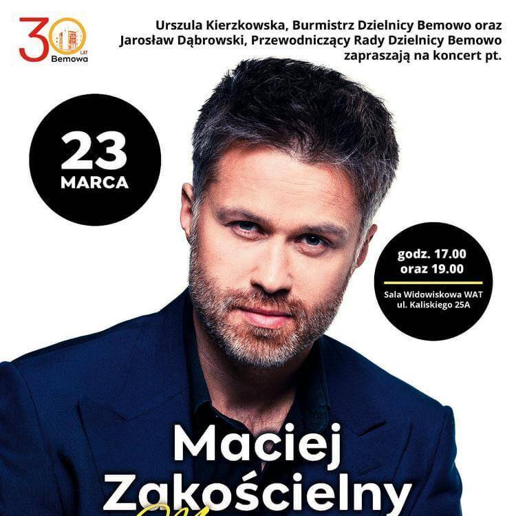 Bezpłatny koncert – Maciej Zakościelny muzycznie maciej zakościelny koncert warszawa