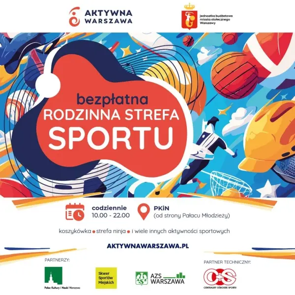 Rodzinna Strefa Sportu przed Pałacem Kultury i Nauki wydarzenia-warszawa-strefa sportu