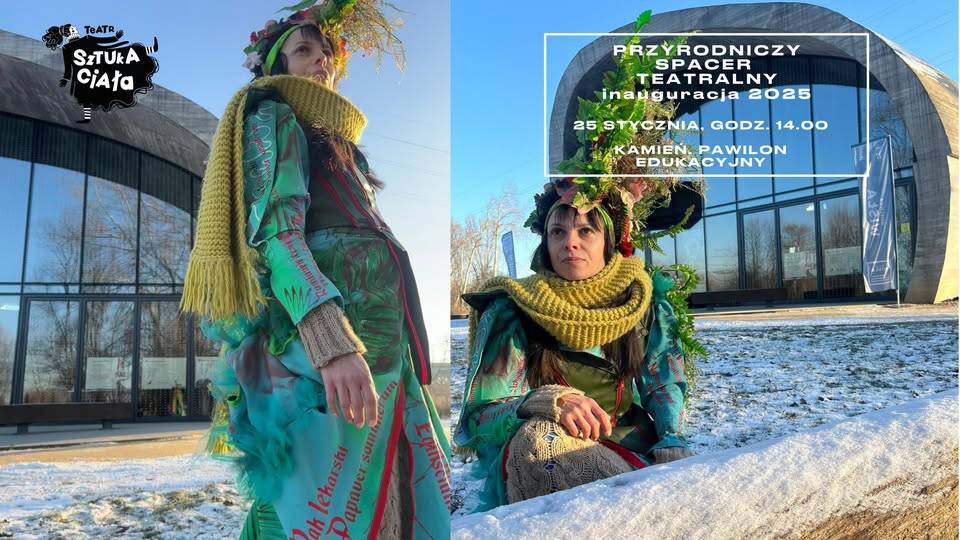Przyrodniczy spacer teatralny | Spektakl w ramach projektu “Latający Teatr Sztuki Ciała” wydarzenia warszawa w weekend