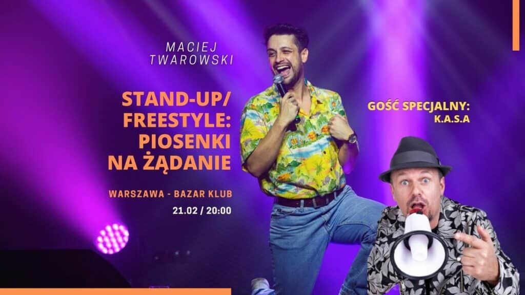 Darmowy Stand-up w Warszawie: “Piosenki na żądanie” | Maciej Twarowski Darmowe wydarzenia Warszawa - Stand-up
