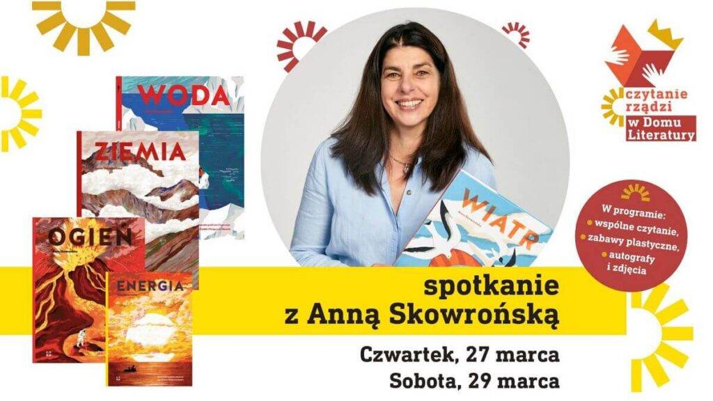 Spotkanie czytelnicze dla dzieci z autorką Anną Skowrońską darmowe zajęcia dla dzieci warszawa