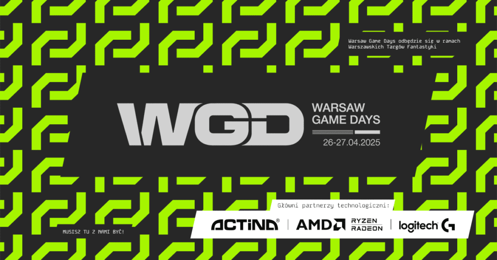 Warsaw Game Days już 26–27 kwietnia – dwa dni premier, gier i emocji w EXPO XXI Warszawa Warsaw Game Days