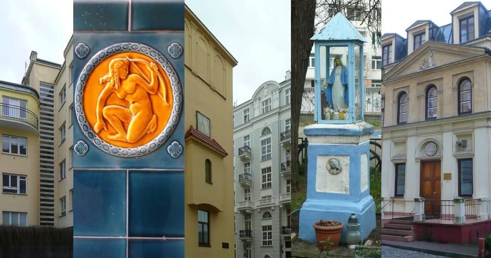Dzielnica Łazienkowska: kamienice Litewskiej, Oleandrów, Jaworzyńskiej i Śniadeckich spacery po warszawie z przewodnikiem - Dzielnica Łazienkowska