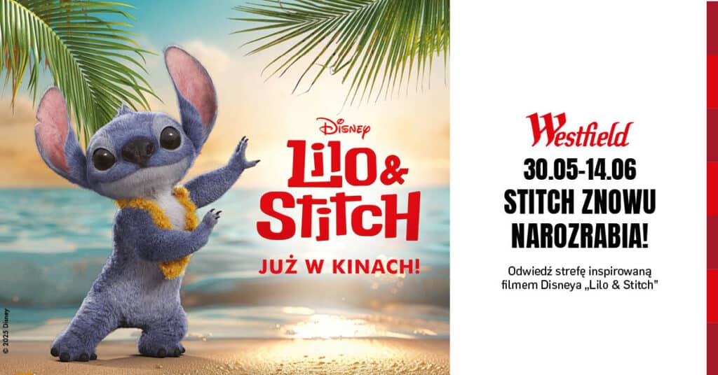 Aloha! Lilo & Stitch Disneya w Westfield Mokotów – wakacyjna przygoda pełna zabawy i kolorów Aloha! Lilo & Stitch Disneya w Westfield Mokotów