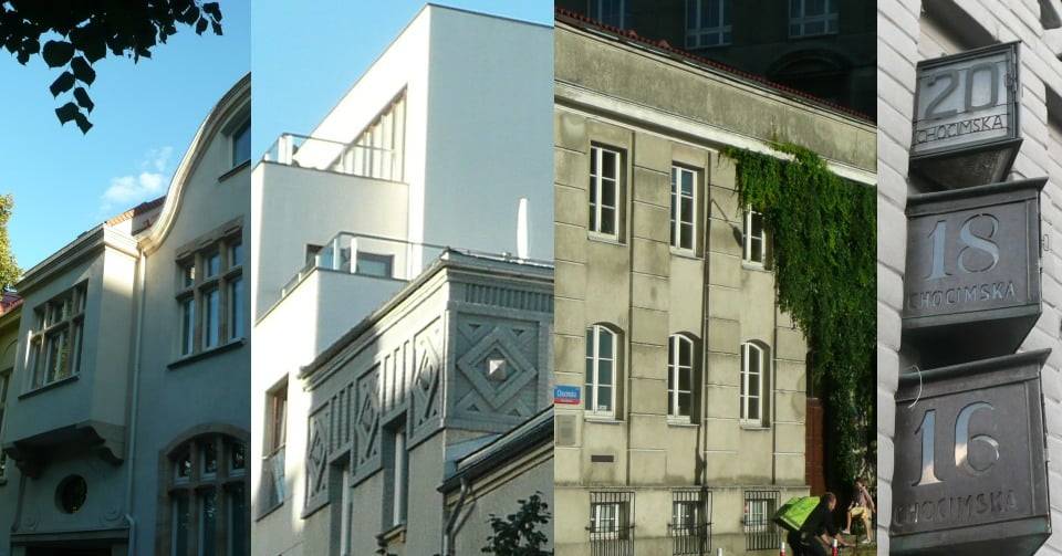 Mokotów międzywojnia: Chocimska i Słoneczna – ich mieszkańcy oraz domy nie tylko modernistyczne Spacery po Warszawie z przewodnikiem za darmo - Mokotów