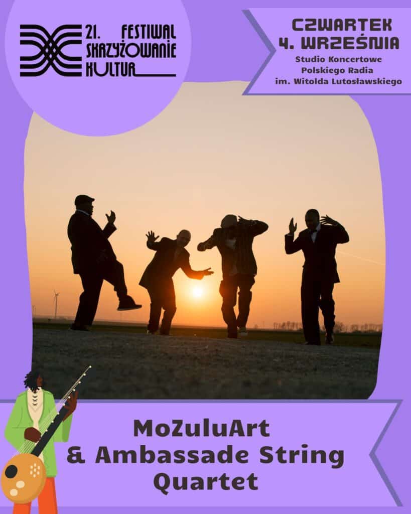 MoZuluArt & Ambassade String Quartet – jubileuszowy koncert w ramach 21. Festiwalu Skrzyżowanie Kultur już 4 września w Warszawie MoZuluArt & Ambassade String Quartet - wydarzenia Warszawa