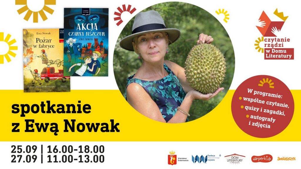 #CzytanieRządzi – Spotkanie dla dzieci z autorką Ewą Nowak #CzytanieRządzi - wydarzenia Warszawa