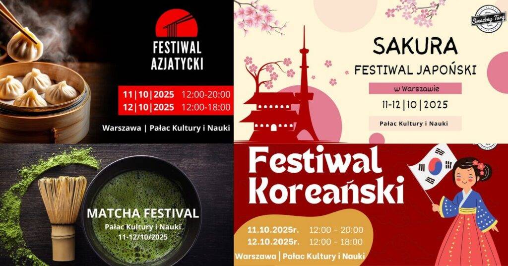 Festiwal kuchni azjatyckiej w Warszawie – 11-12 października 2025 Festiwal kuchni azjatyckiej w Warszawie 2025 - wydarzenia Warszawa