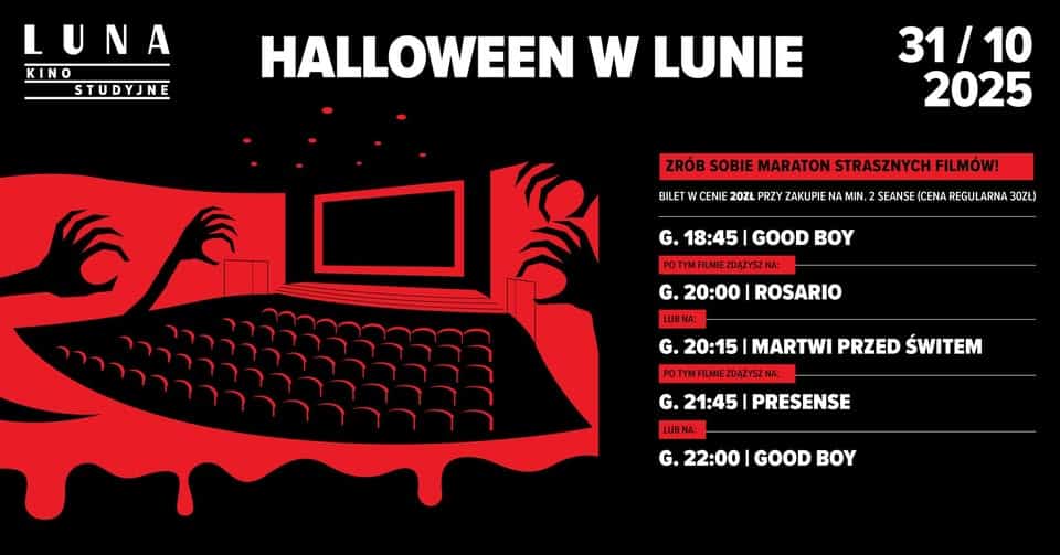 Halloween w kinie Luna - wydarzenia Warszawa