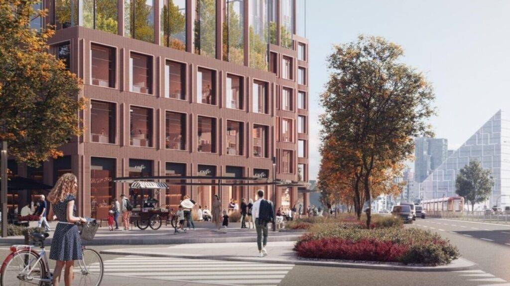 Warszawa rośnie w górę. 130-metrowy biurowiec powstanie przy placu Zawiszy Nowy drapacz chmur w Warszawie. Na Ochocie powstanie Sobieski Tower - fot. materiały prasowe