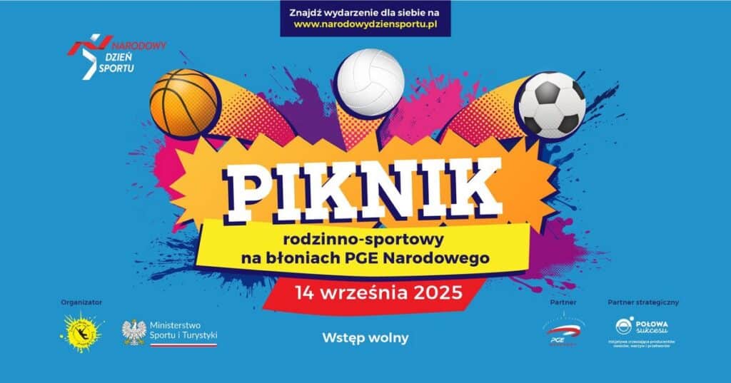 WIELKI PIKNIK SPORTOWY z okazji Narodowego Dnia Sportu 2025 WIELKI PIKNIK SPORTOWY - wydarzenia Warszawa