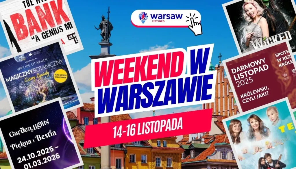 Wydarzenia w Warszawie w ten weekend 14-16 listopada 2025