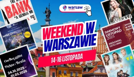 Wydarzenia w Warszawie w ten weekend 14-16 listopada 2025 ⭐️ TOP imprezy, koncerty, wystawy Wydarzenia w Warszawie w ten weekend 14-16 listopada 2025