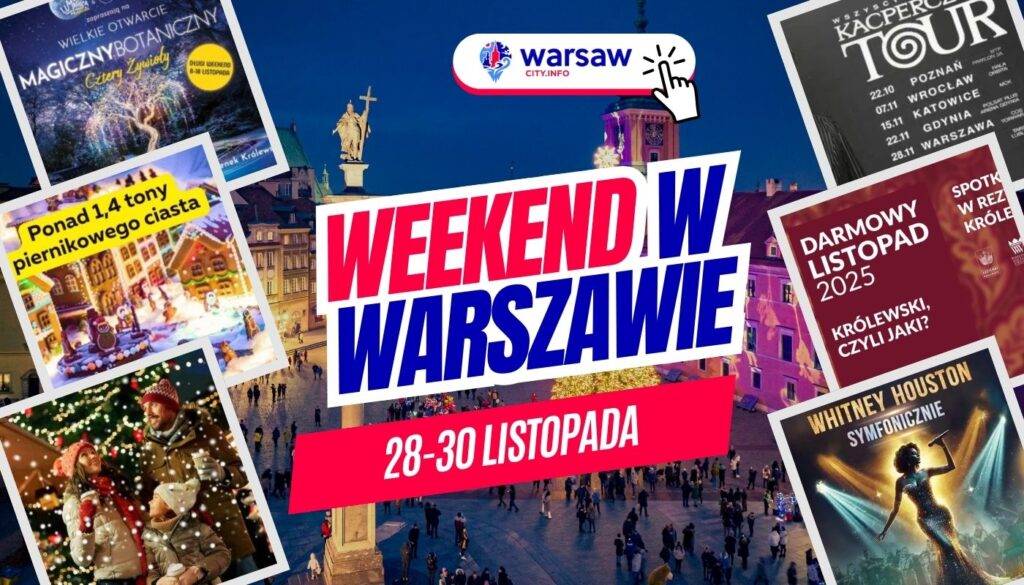 Wydarzenia w Warszawie w ten weekend 28–30 listopada 2025