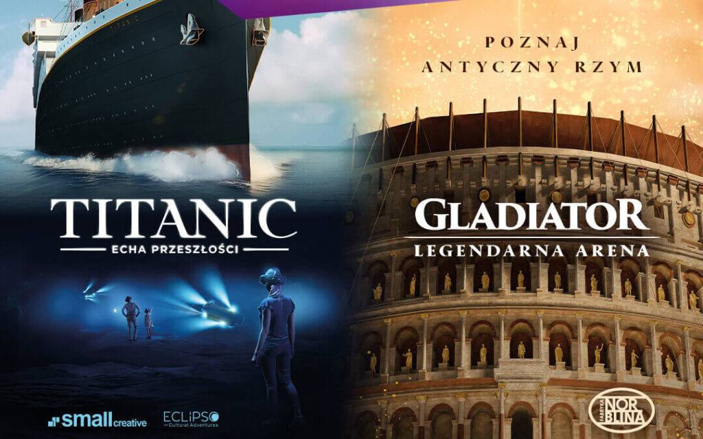 Titanic i Gladiator w Art Box Metaverse - Warszawa
