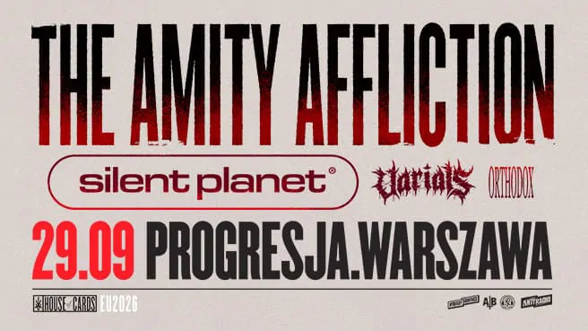 The Amity Affliction w Warszawie – koncert w Progresji The Amity Affliction w Warszawie – koncert w Progresji. Bilety online