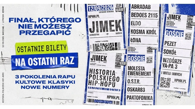 JIMEK | ORKIESTRA | GOŚCIE – Historia Polskiego Hip-Hopu. Rozdział III Ostatni w Warszawie JIMEK | ORKIESTRA | GOŚCIE – Historia Polskiego Hip-Hopu. Rozdział III Ostatni w Warszawie