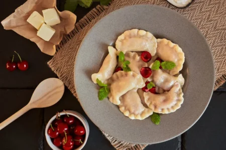 pierogi z wiśniami