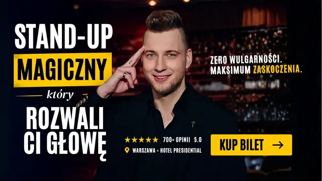 Stand-up Magiczny “To jest ustawione” Wieczór czytania w myślach i sztuki manipulacji